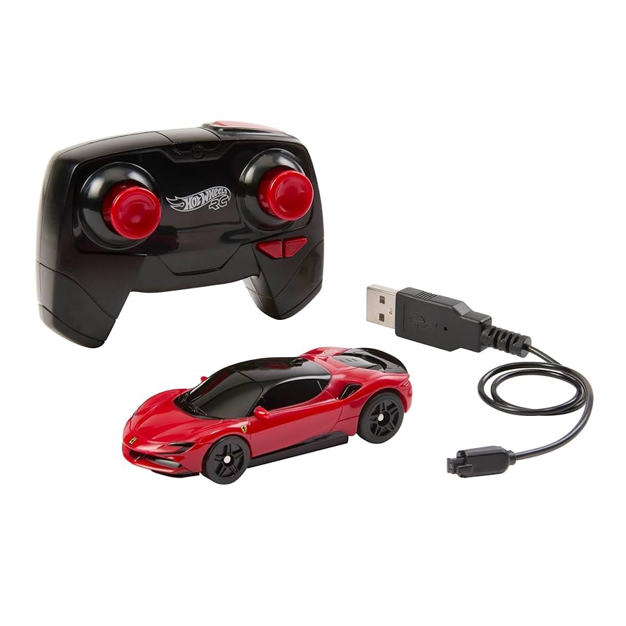 ミニカー Hot Wheels Ferrari SF90 Stradale RC Hot Wheels RC Toy Car, Remote-Control Ferrari SF90 Stradale